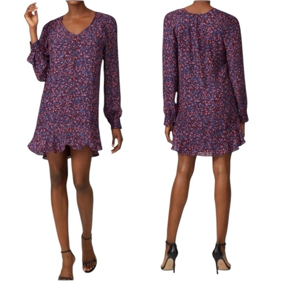 Parker |‎ Silk Blend Calantha Long Sleeve Dress Size XL - Picture 1 of 10